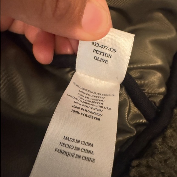 Rails Olive Quilted and Sherpa Jacket - Picture 4 of 6